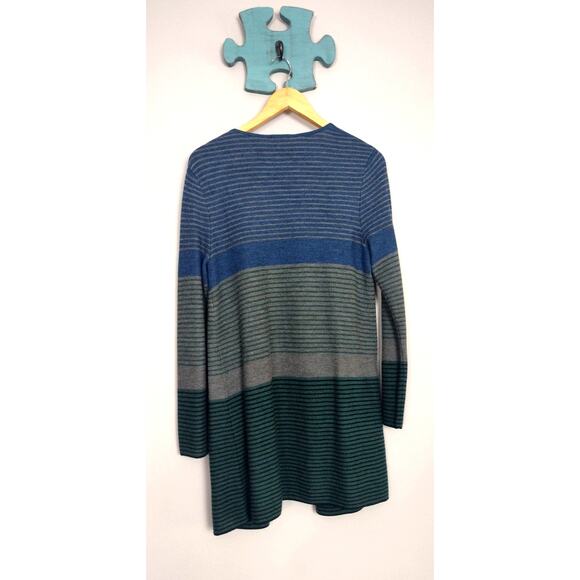 Talbots Flyaway Long Pure Merino Wool Cardigan Size Medium - Picture 9 of 10